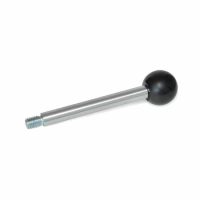 Gear lever handles, Steel, zinc plated, Type A, Ball knob DIN 319