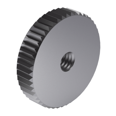 Knurled thumb nuts, low form