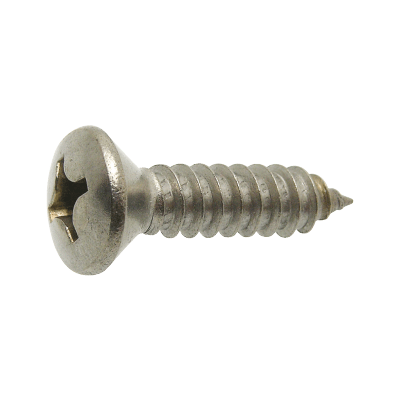 Raised countersunk head tapping screw form C cross recess "phillips" DIN 7983 - Stainless steel A2