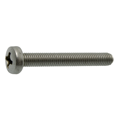 Pan head machine screw cross recess phillips - DIN 7985 - Stainless steel A2