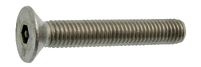 Hexagon socket countersunk head screw with security pin - DIN 7991 - Stainless steel A2
