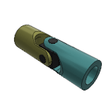 Universal joints single with plain bearing robust version DIN 808