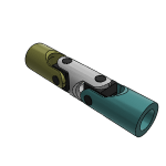 Universal joints double with plain bearing robust version DIN 808