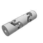 Double Precision Universal Joints WD similar to DIN 808, Material steel, without or with keyway