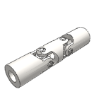 Double, Precision Universal Joints WDNR similar to DIN 808, Stainless Steel, with Needle-Roller Bearings, without or with keyway