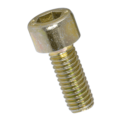 Hex socket head cap screws fully threaded (DIN 912, ISO 4762), cl. 8.8, zinc plated yellow