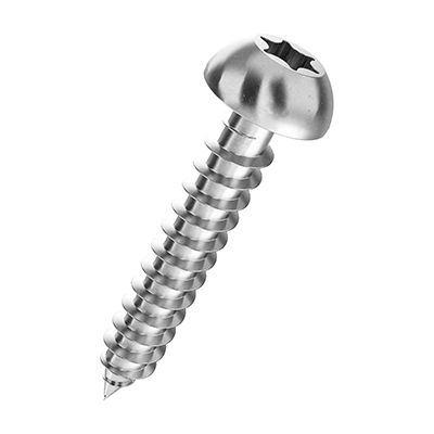 Hexalobular socket pan head tapping screws