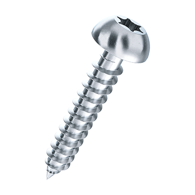 Hexalobular socket pan head tapping screws