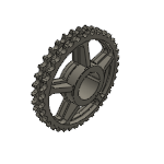 用于锥形衬套的双链轮ZRT，ISO 20 B-2，间距1 1/4 x 3/4"