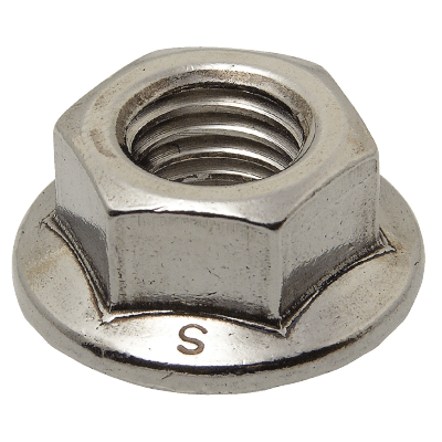 Hexagon flange nut with serrated flange - Stainless steel A2 - DIN 6923 - ISO 4161