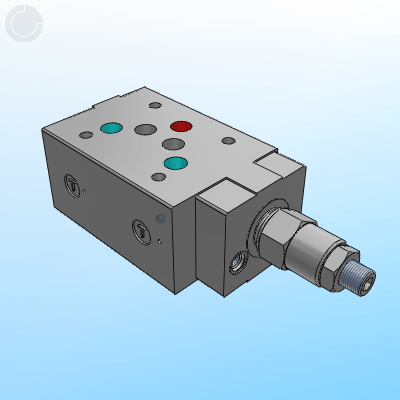 Pressure reducing valve, pilot operated – modular version ISO 4401-05