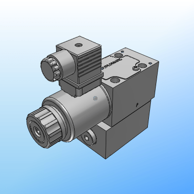 Pilot operated pressure control valve with electric proportional control - ISO 4401-03