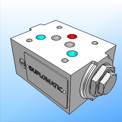 Pilot operated check valve - ISO 4401-05 (CETOP 05)