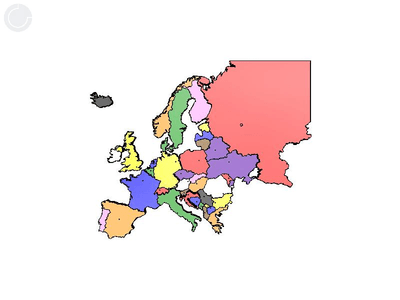 Europe map - uncompleted