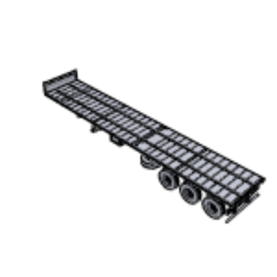 13.5m Tri-Axle Trailer with 3 way Container Locks