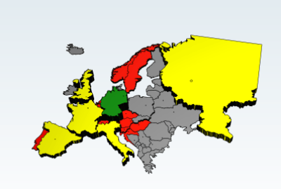 Europe Map GrossNetProduct 2013 - 10 bill = 1 mm
