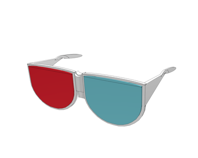 Red Cyan Glasses - Stereoscope