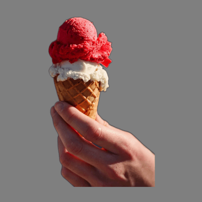 Ice cream is a frozen dessert made from cream, milk, sugar, and various flavorings. It comes in many flavors and can be served in cones, cups, or as a topping for other desserts.