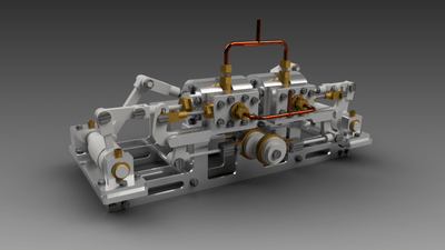 Horizontal steam engine