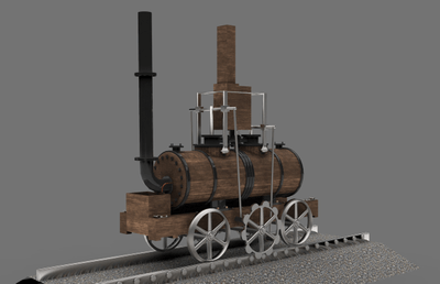 Custom cogtrain Steam Engine