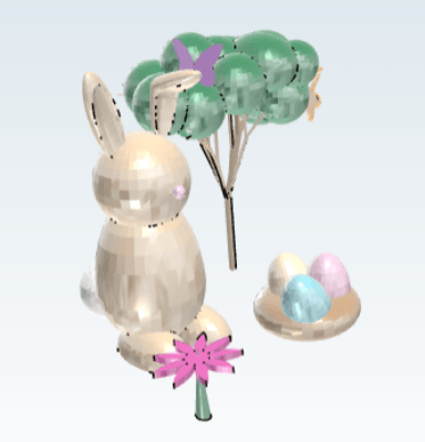 3D Easter Bunny 2