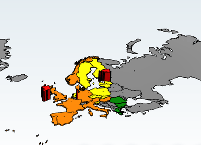 Statistics: Europe - waste per year