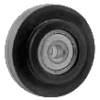 Roller Wheels with Ball Bearing Hub
