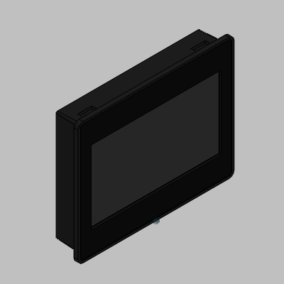 CP600-eCo control panels - black, for PB610 applications, 7.0'' TFT-LCD display