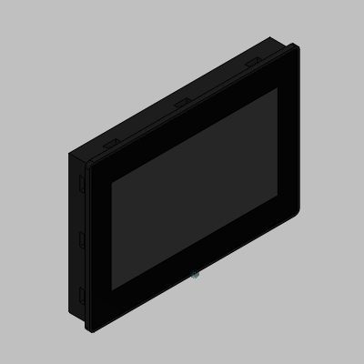 CP600-eCo control panels -black, for PB610 applications or visualization of AC500 V3 web server, 10.1'' TFT-LCD display