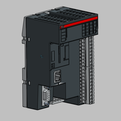 AC500-eCo CPUs - 128 kB user program - Ethernet interface - 6 DI, 6 DO-Relay, 2 AI, 1 AO - 24 V DC, pluggable terminals