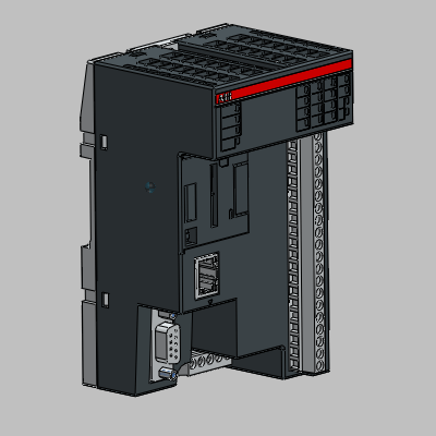 AC500-eCo CPU - 128 kB user program - Ethernet interface - 6 DI, 6 DO-Transistor, 2 AI, 1 AO - 24 V DC