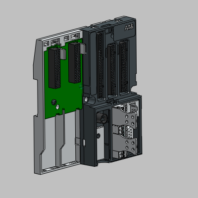 AC500 CPUs - Terminal base for CPUs / communication modules - 2 slots, ethernet interface