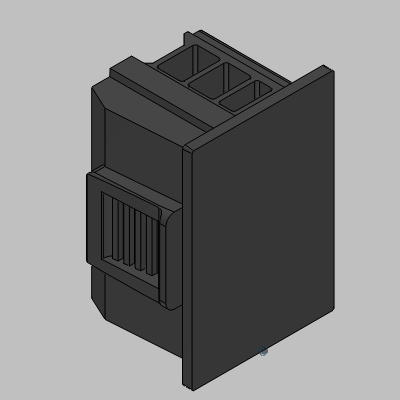 AC500-eCo V3 - Option board cover, removable plastic part