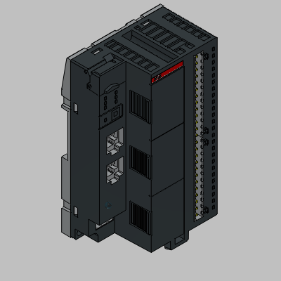 AC500-eCo V3 CPU - 8 MB, 2 Ethernet interfaces, RTC and micro memory card, 12 DI, 8 DO-Transistor 24 V DC, 2 DC onboard digital I/O, extendable, 3 slots for option board, Wide temperature