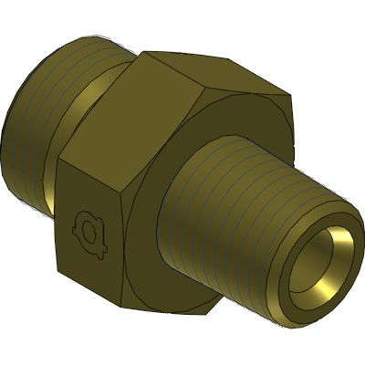 Brass Male BSPP x Male NPT