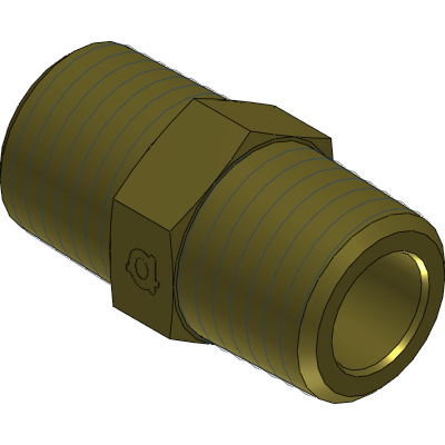 Brass Male BSPT x Male NPT