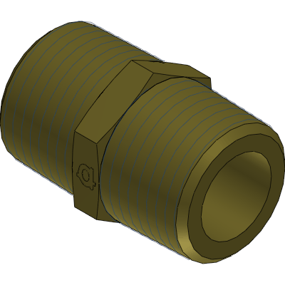Brass MBSPT Nipple