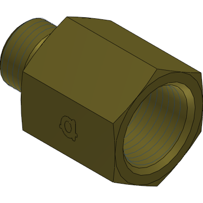 Brass Male BSPP x Female NPT