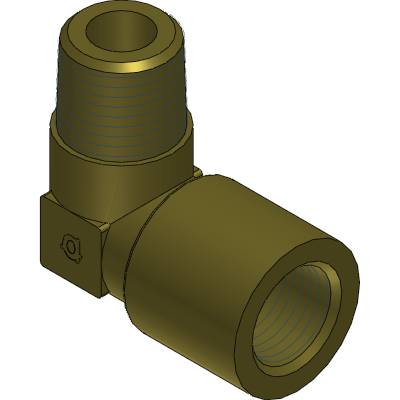 Brass 90° Male BSPT x Female BSP - Elbow
