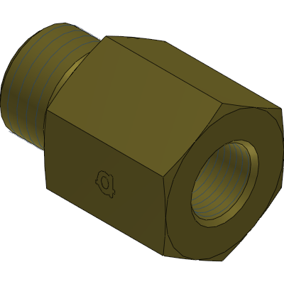 Brass Male Metric x Female NPT