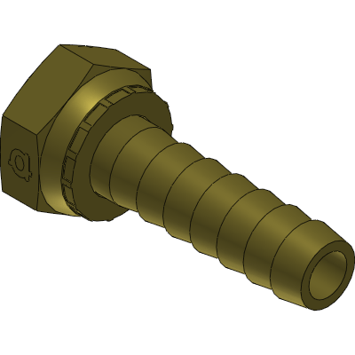 Brass Female BSPP (Swivel) x Hose Barb