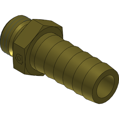 Brass Male BSPT x Hose Barb