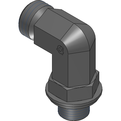 90° Light Duty x Male BSPP Adjustable Elbow