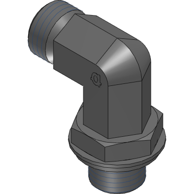 90° Heavy Duty x Male BSPP Adjustable Elbow