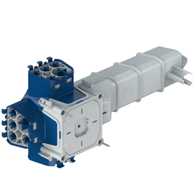 Efficient installation and increased reliability thanks to innovative two-part design