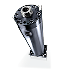 Hydraulic cylinder with external guide