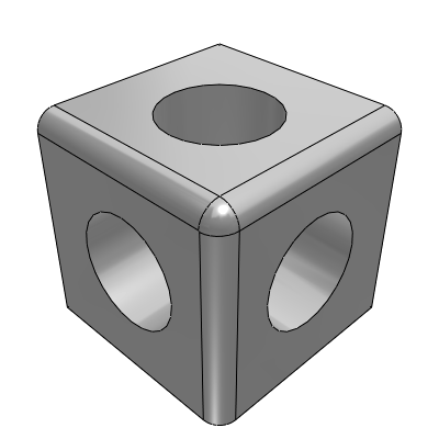 40中心孔8.2系列铝型材--连接件*端面连接件