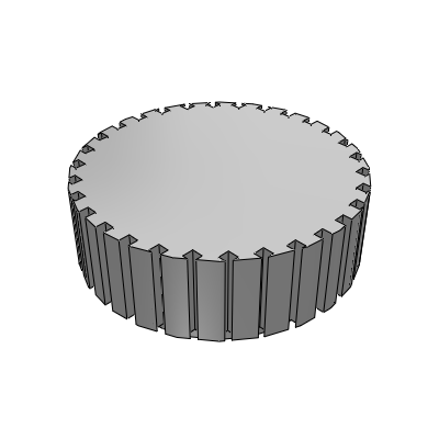 旋钮（滚花型）