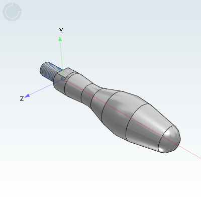 转动手柄 曲面型外螺纹带板手槽型