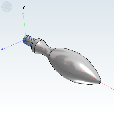 曲面型外螺纹手柄